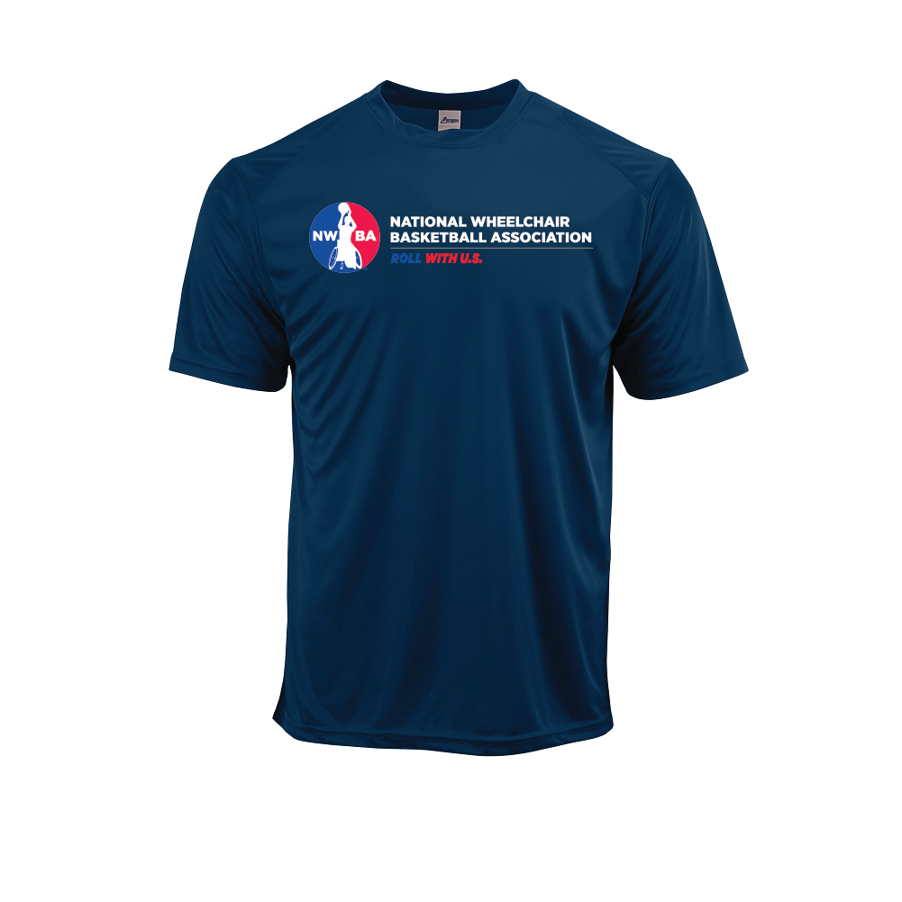 NWBA Officially Licensed: "ROLL WITH U.S." - MEN'S Performance Tee - Short Sleeve