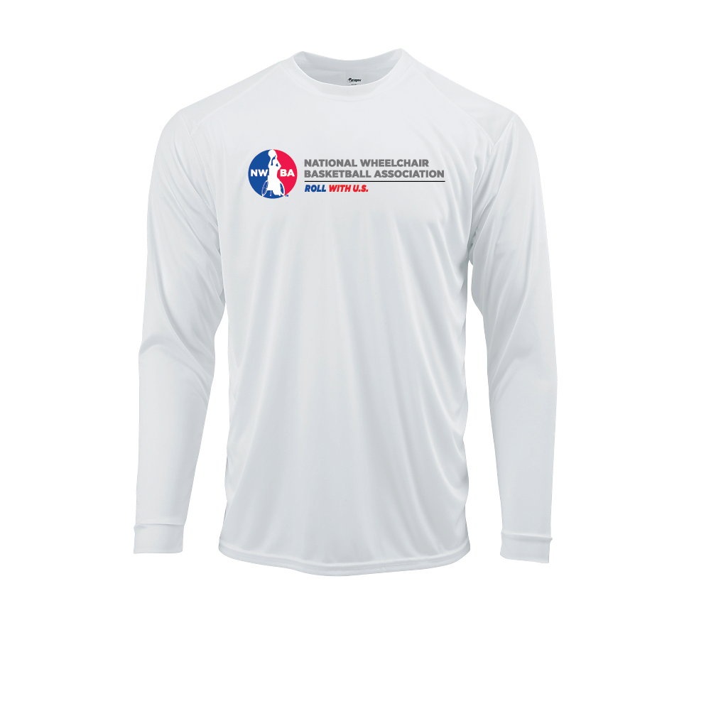 NWBA Officially Licensed: "ROLL WITH U.S." - MEN'S Performance Tee - Long Sleeve