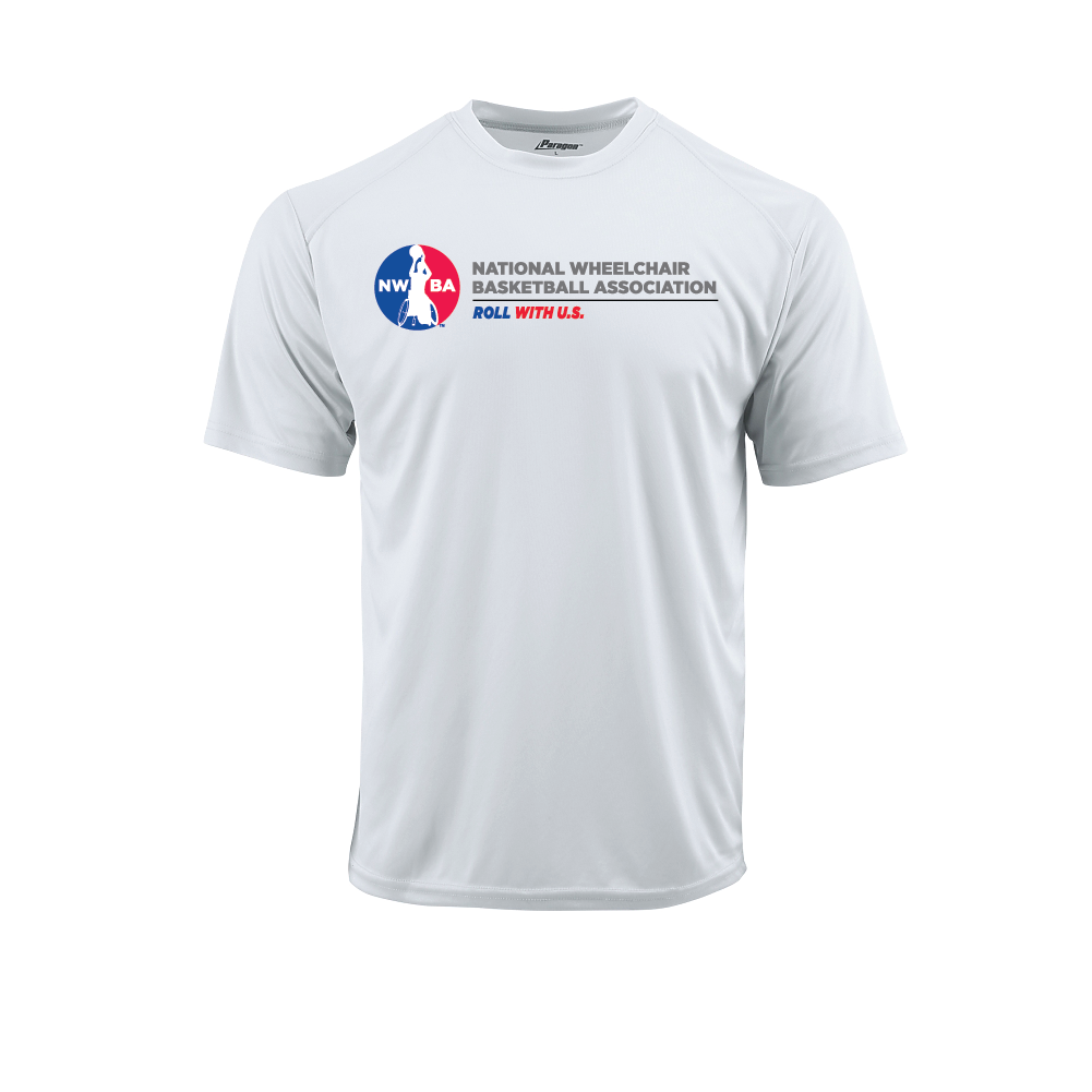 NWBA Officially Licensed: "ROLL WITH U.S." - MEN'S Performance Tee - Short Sleeve