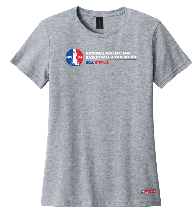 NWBA Officially Licensed - Roll with U.S. Ladies Cotton Tee Short Sleeve