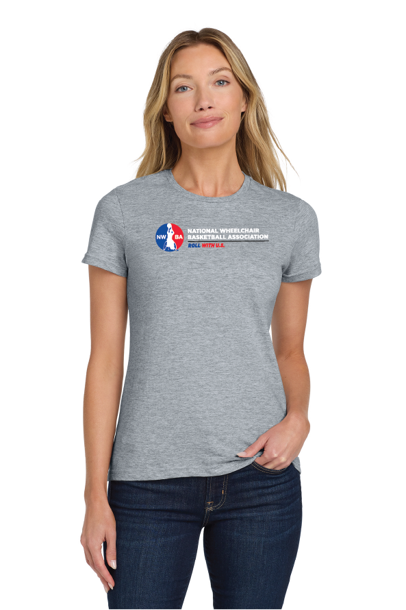 NWBA Officially Licensed - Roll with U.S. Ladies Cotton Tee Short Sleeve