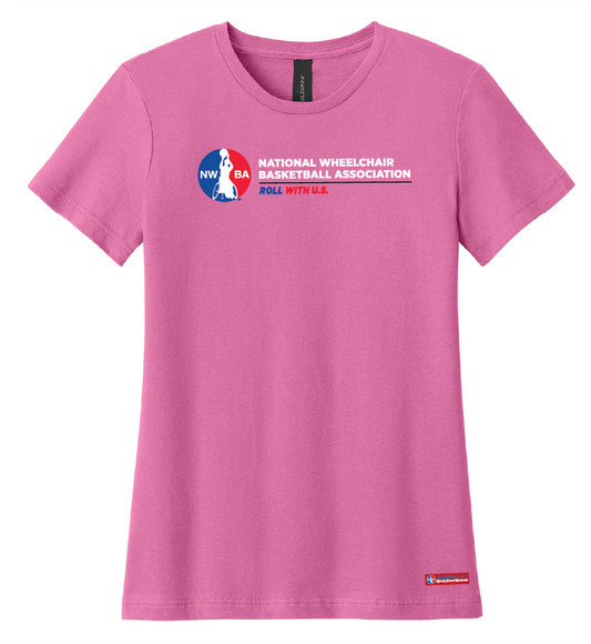 NWBA Officially Licensed - Roll with U.S. Ladies Cotton Tee Short Sleeve