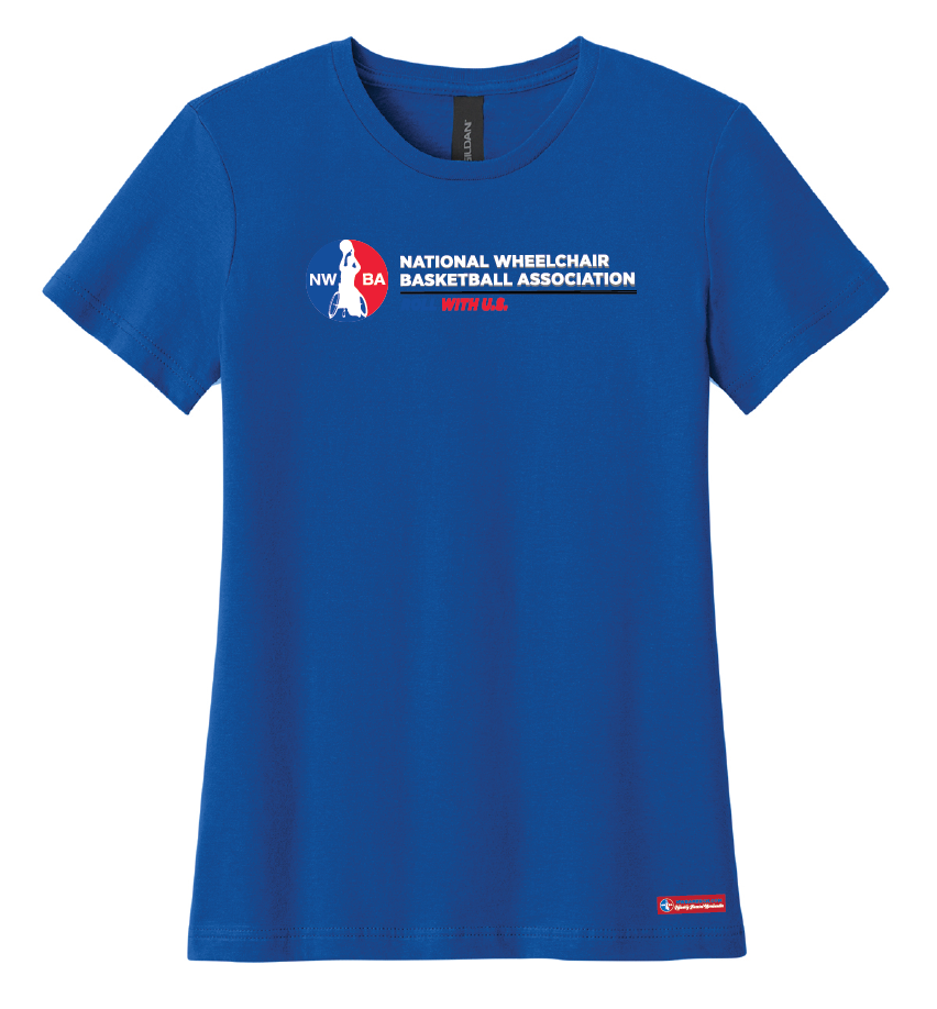 NWBA Officially Licensed - Roll with U.S. Ladies Cotton Tee Short Sleeve