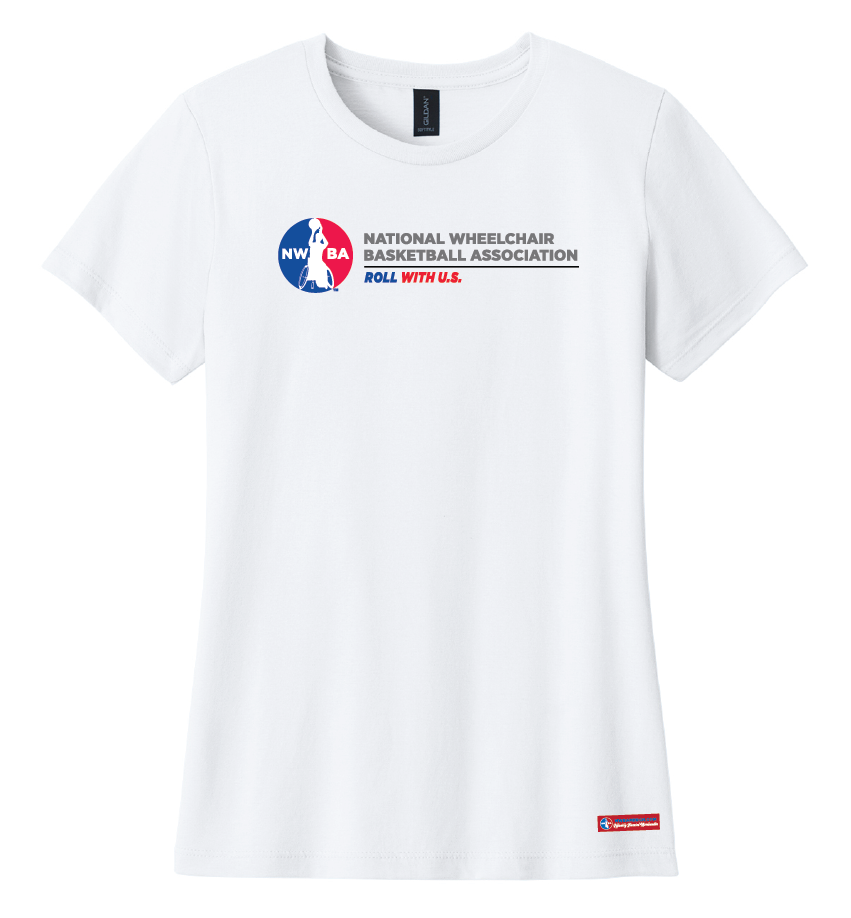 NWBA Officially Licensed - Roll with U.S. Ladies Cotton Tee Short Sleeve
