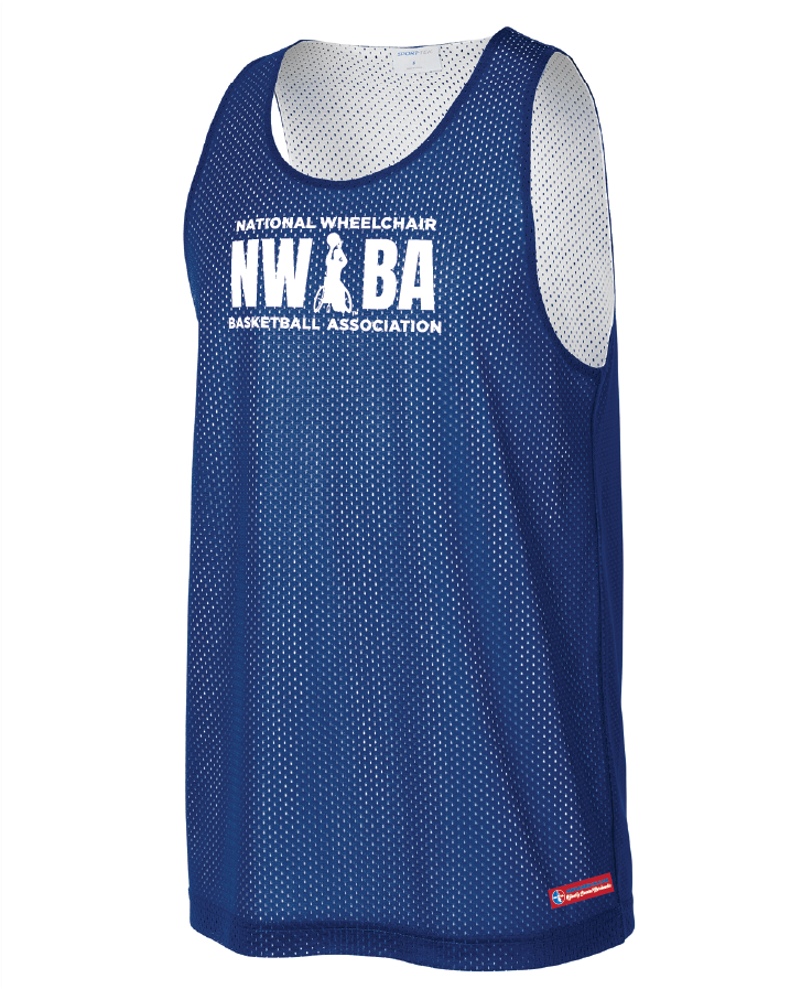 NWBA Officially Licensed - Youth 3-Bar Reversible Mesh Tank