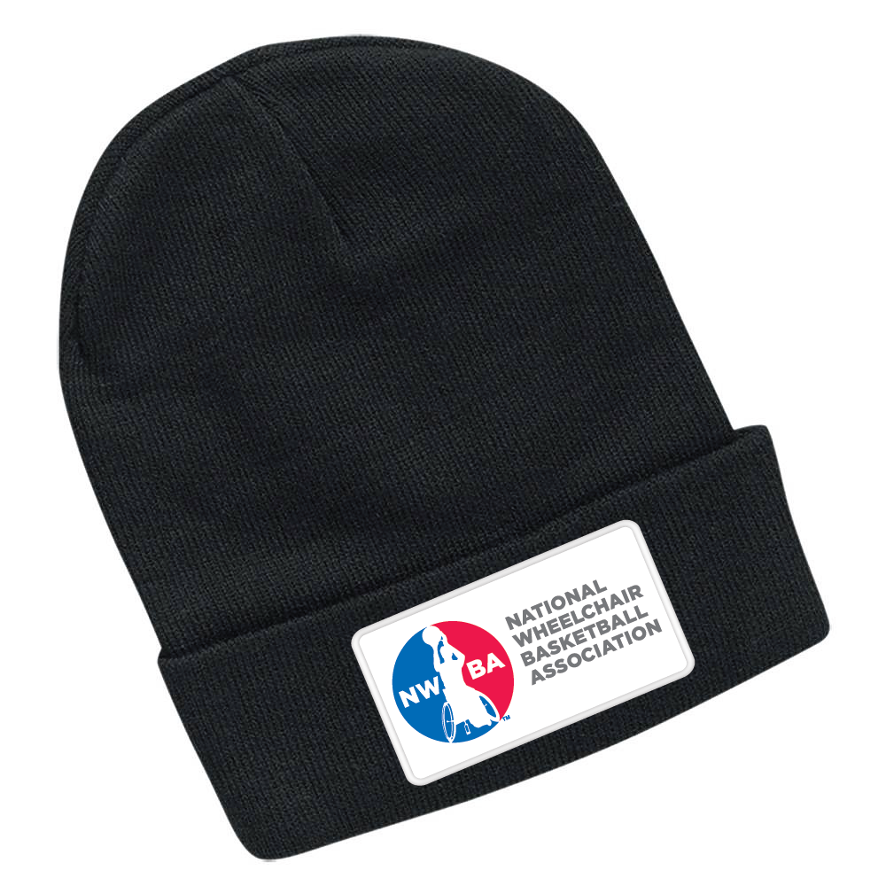 NWBA Officially Licensed: "Classic Knit Beanie" - NWBA Woven Patch