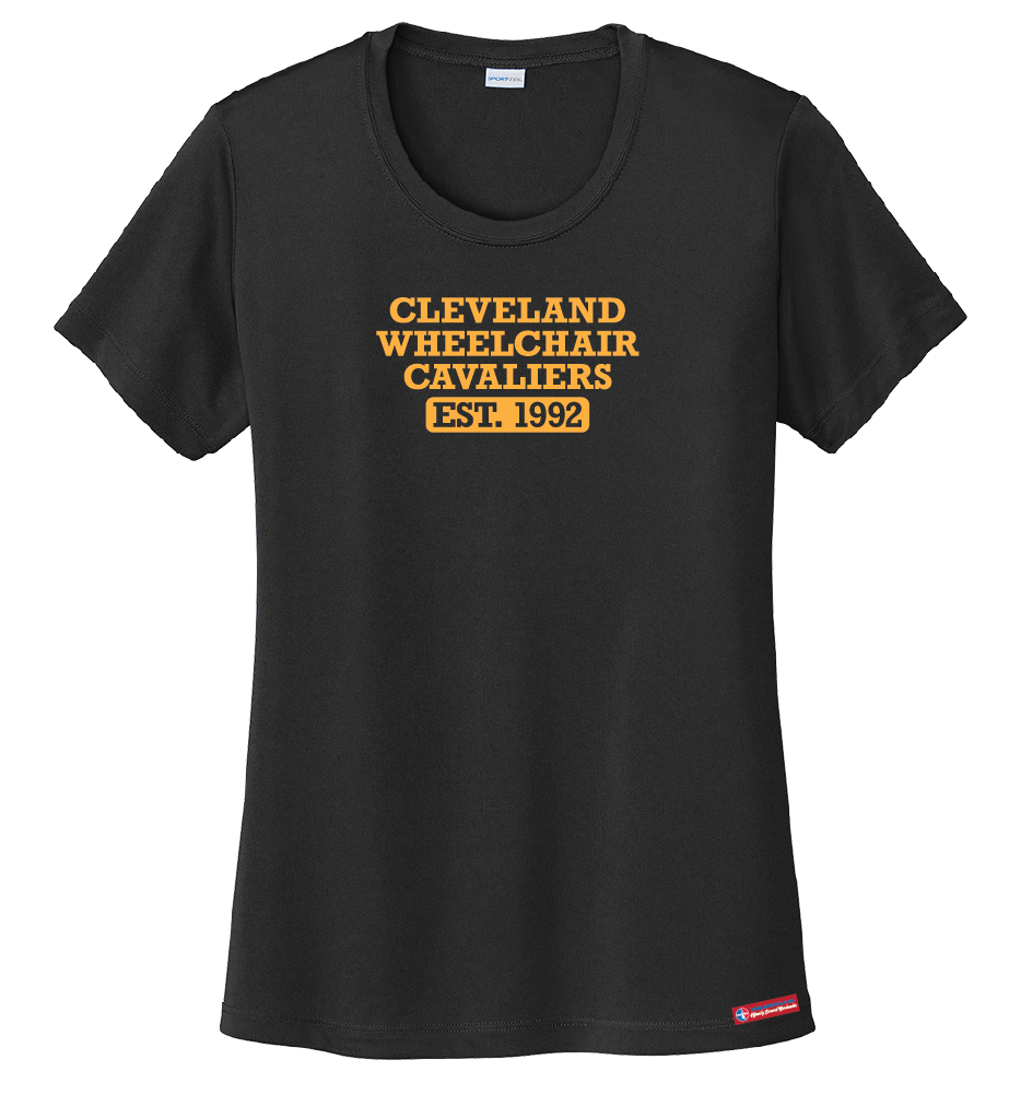 NWBA Officially Licensed - Cleveland Wheelchair Cavaliers - Women's - T-Shirt - Performance