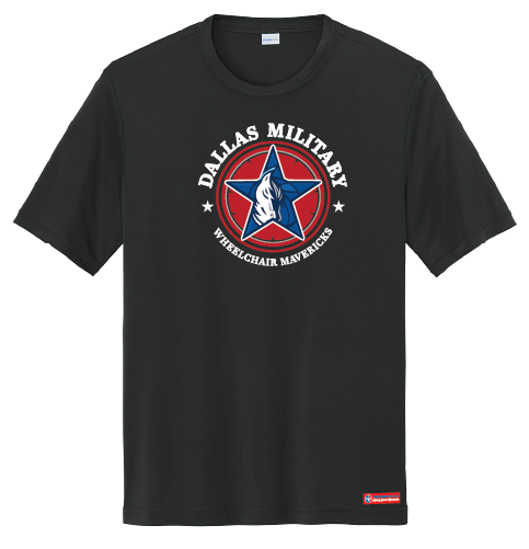 NWBA Officially Licensed - Dallas Military Wheelchair Mavericks - Men's - T-Shirt - Performance