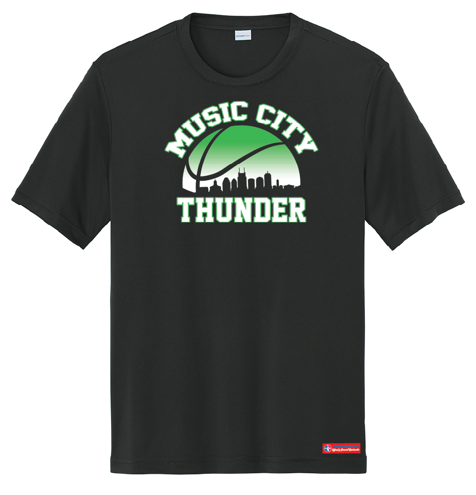 NWBA Officially Licensed - Music City Thunder - Men's - T-Shirt - Performance