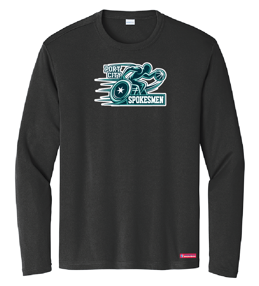 NWBA Officially Licensed - Port City Spokesmen - Men's - L/S T-Shirt - Performance