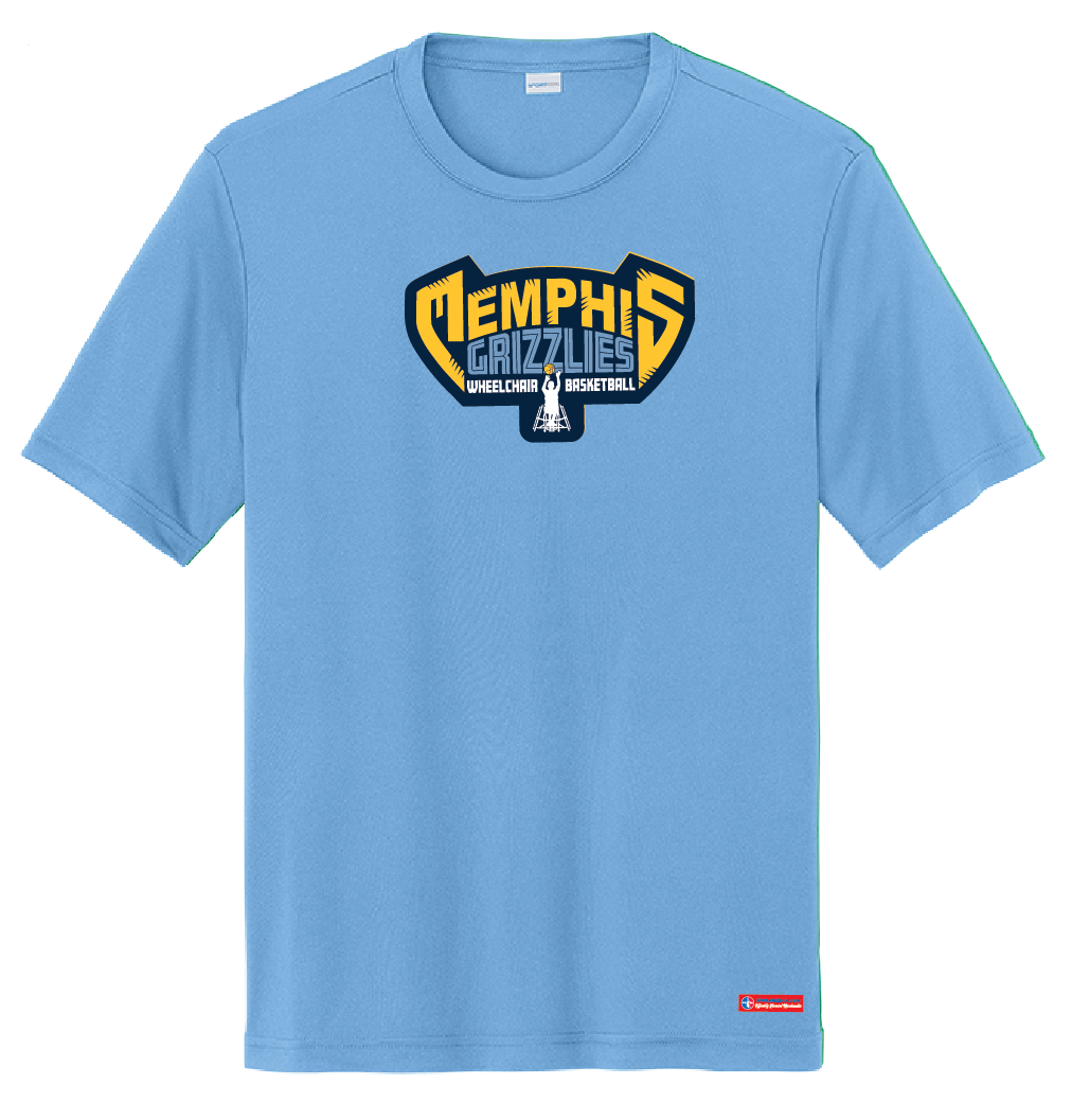 NWBA Officially Licensed - Memphis Rollin' Grizzlies - Youth - T-Shirt - Performance