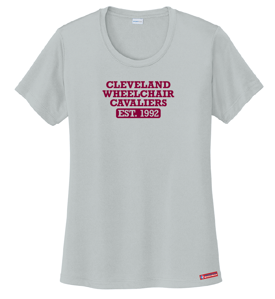 NWBA Officially Licensed - Cleveland Wheelchair Cavaliers - Women's - T-Shirt - Performance