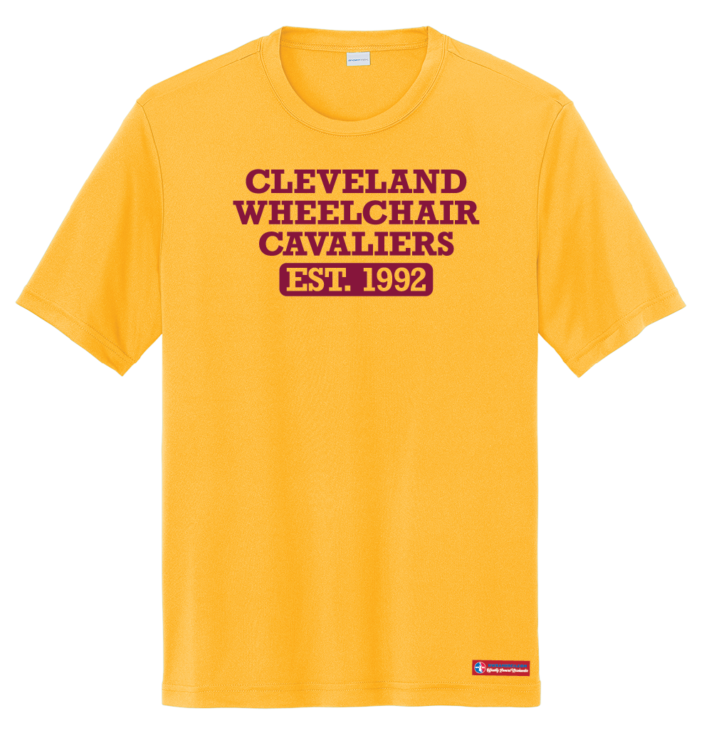 NWBA Officially Licensed - Cleveland Wheelchair Cavaliers - Men's - T-Shirt - Performance