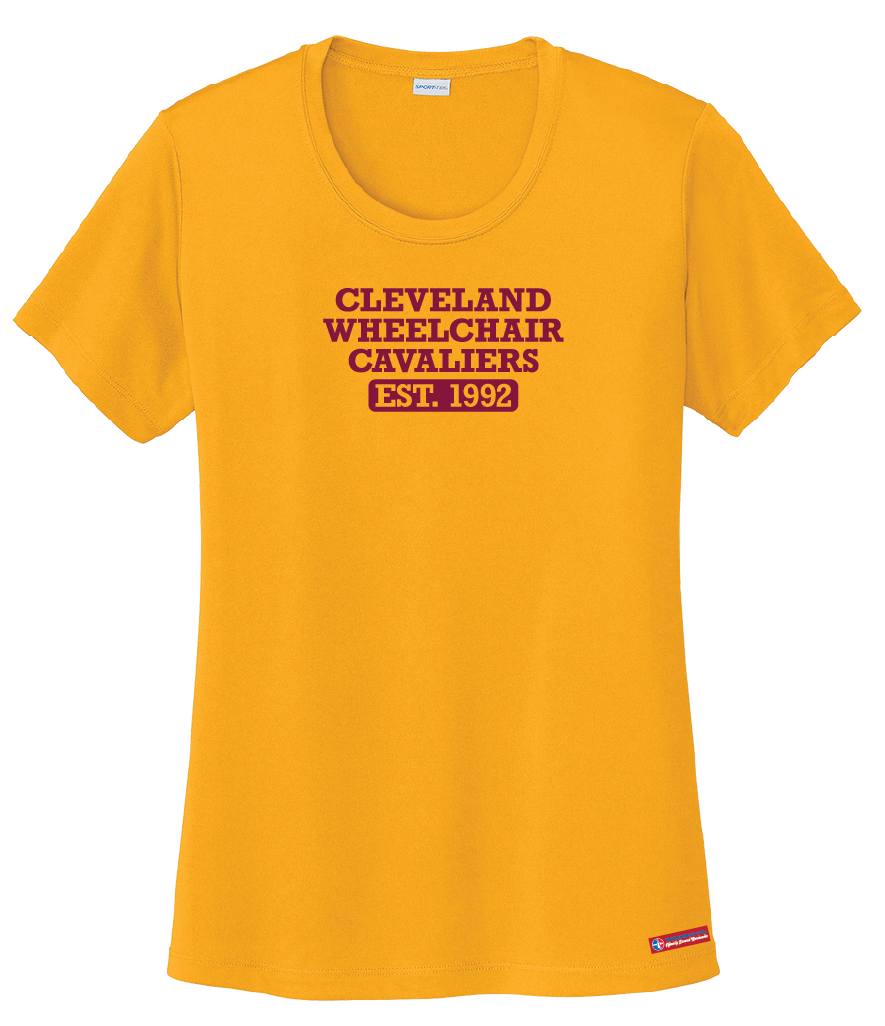 NWBA Officially Licensed - Cleveland Wheelchair Cavaliers - Women's - T-Shirt - Performance