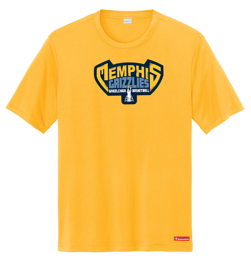 NWBA Officially Licensed - Memphis Rollin' Grizzlies - Men's - T-Shirt - Performance