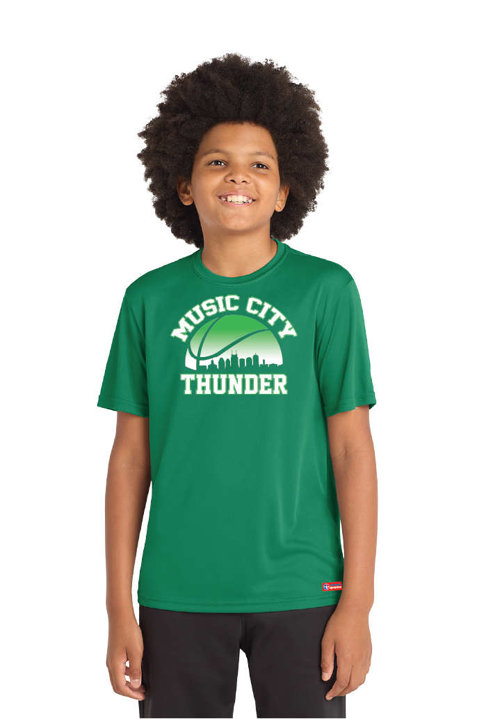 NWBA Officially Licensed - Music City Thunder - Youth - T-Shirt - Performance