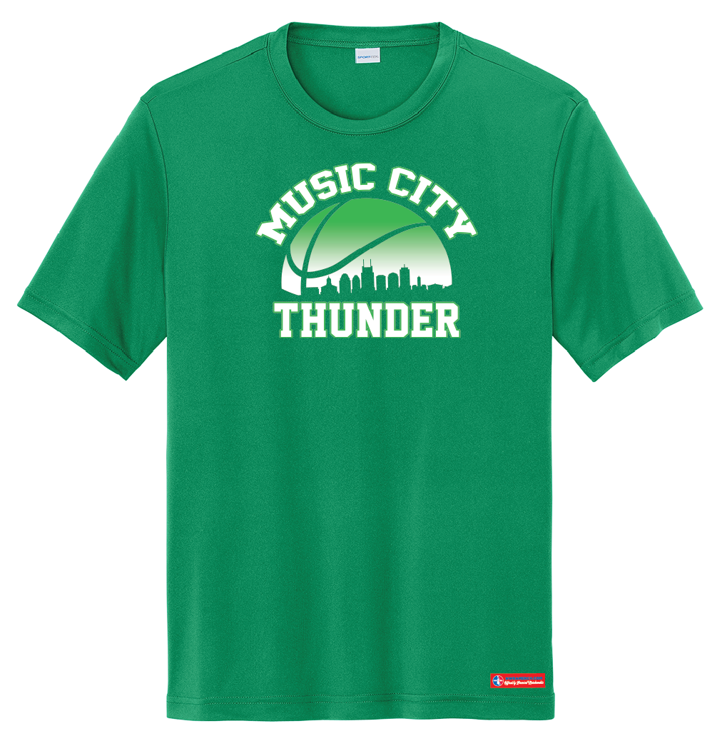 NWBA Officially Licensed - Music City Thunder - Men's - T-Shirt - Performance