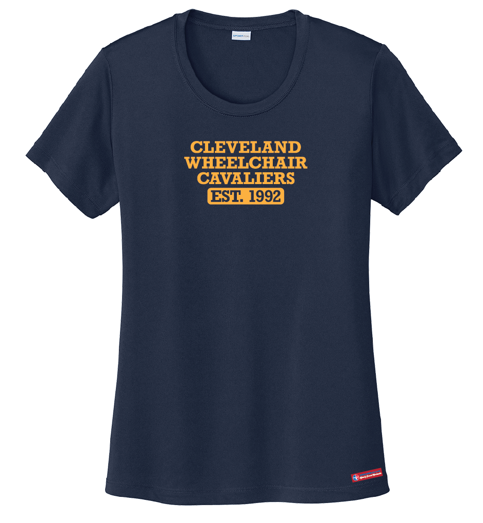 NWBA Officially Licensed - Cleveland Wheelchair Cavaliers - Women's - T-Shirt - Performance