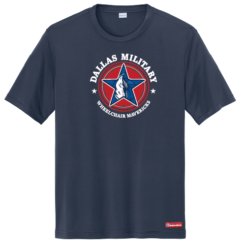 NWBA Officially Licensed - Dallas Military Wheelchair Mavericks - Men's - T-Shirt - Performance