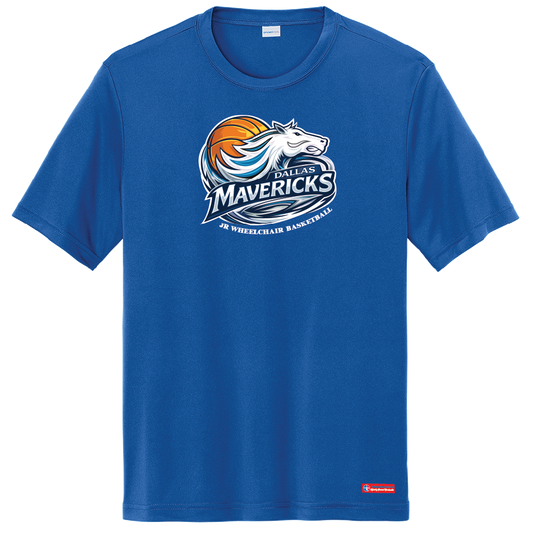NWBA Officially Licensed - Dallas Jr Wheelchair Mavericks - Youth - T-Shirt - Performance