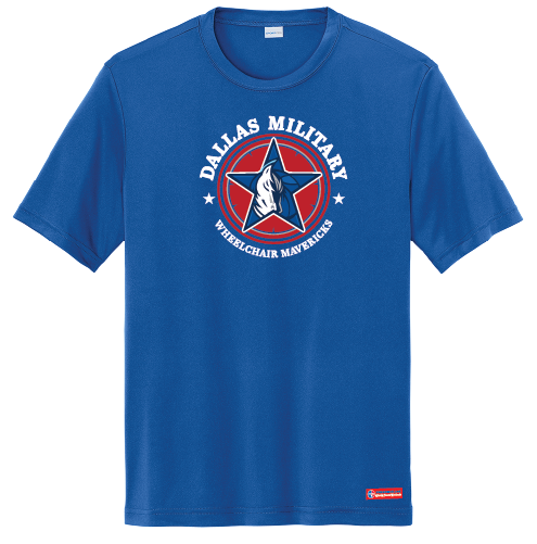 NWBA Officially Licensed - Dallas Military Wheelchair Mavericks - Men's - T-Shirt - Performance