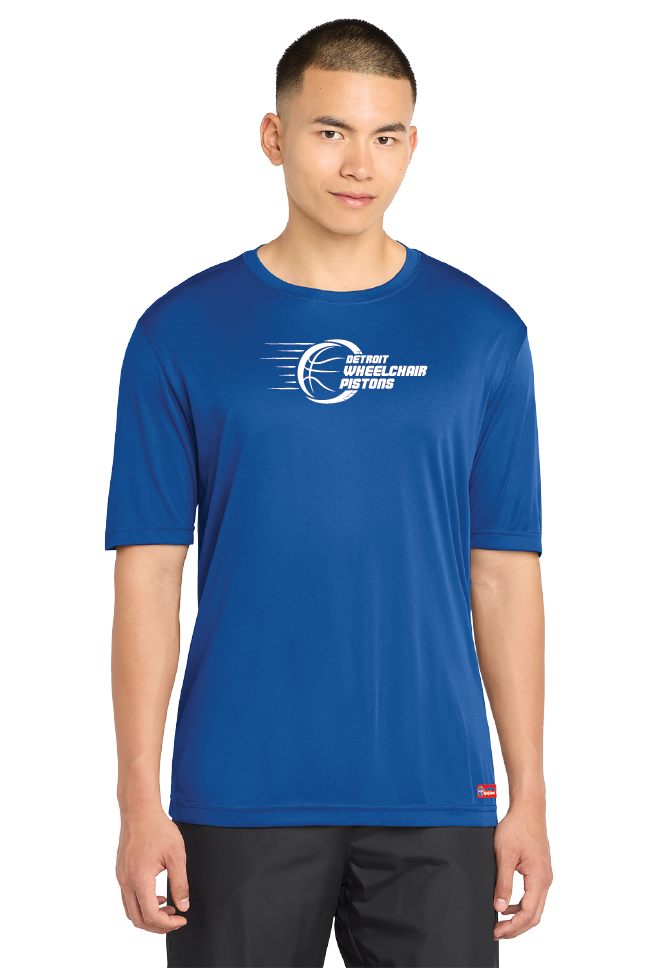 NWBA Officially Licensed - Detroit Wheelchair Pistons - Men's - T-Shirt - Performance
