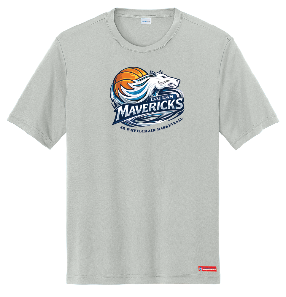 NWBA Officially Licensed - Dallas Jr Wheelchair Mavericks - Men's - T-Shirt - Performance