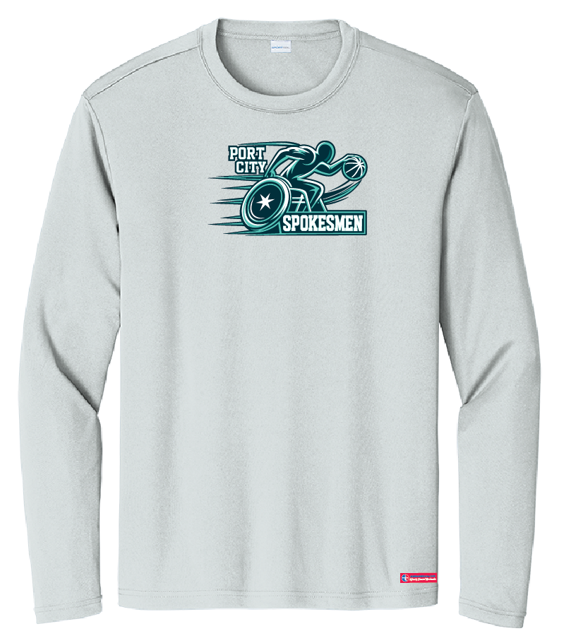 NWBA Officially Licensed - Port City Spokesmen - Men's - L/S T-Shirt - Performance