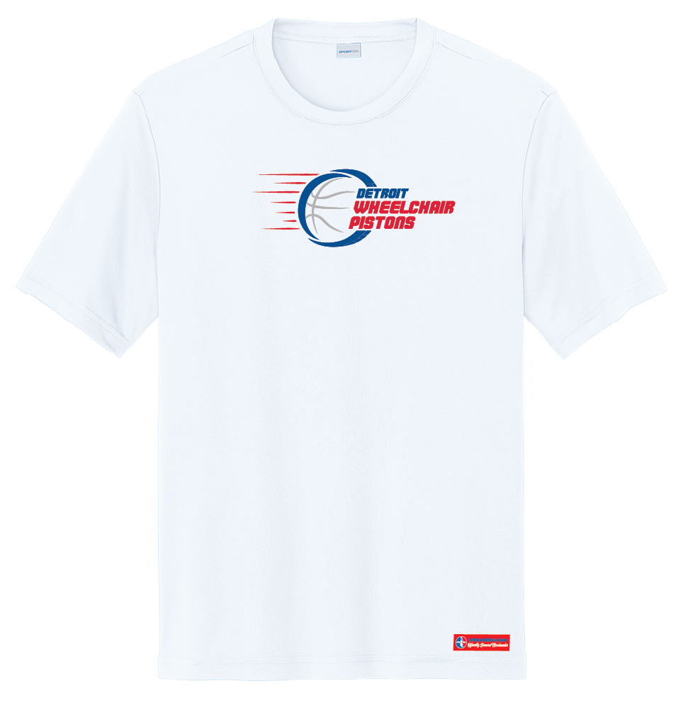 NWBA Officially Licensed - Detroit Wheelchair Pistons - Men's - T-Shirt - Performance
