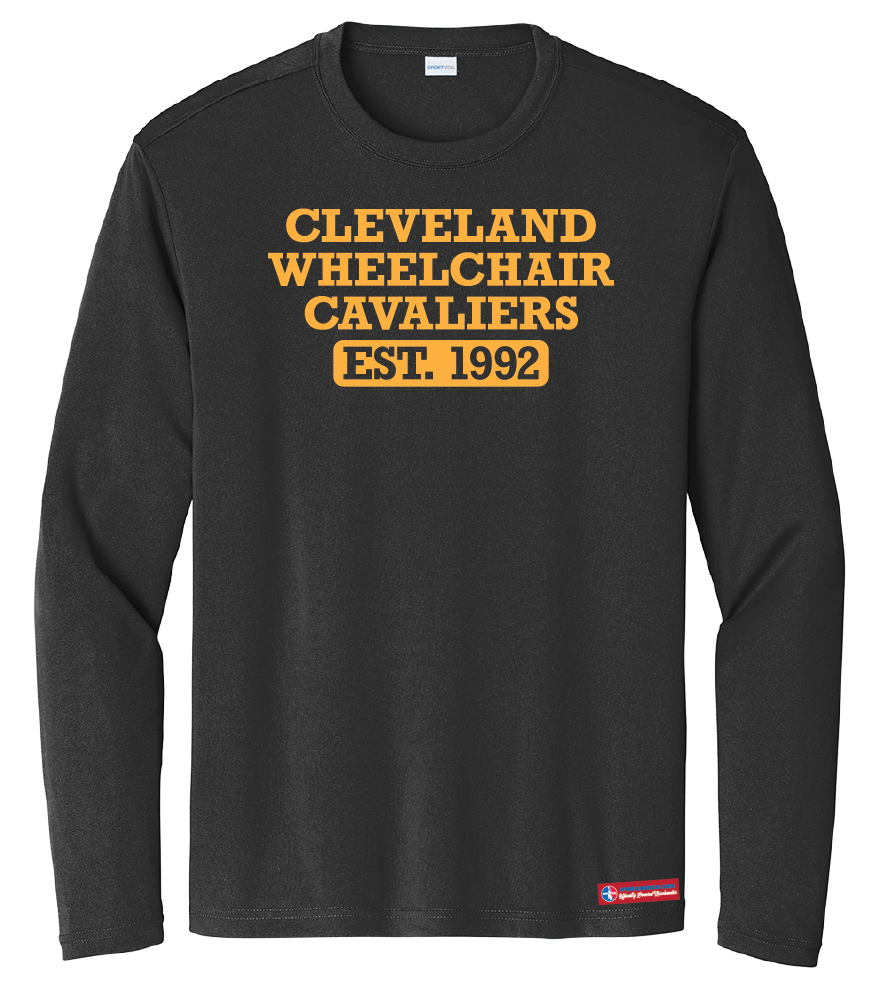 NWBA Officially Licensed - Cleveland Wheelchair Cavaliers - Youth - L/S T-Shirt - Performance