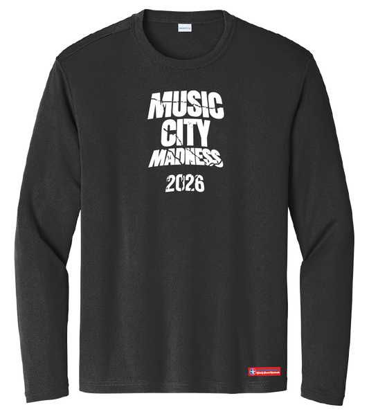 NWBA Officially Licensed - 2026 Music City Madness - Youth - L/S T-Shirt - Performance