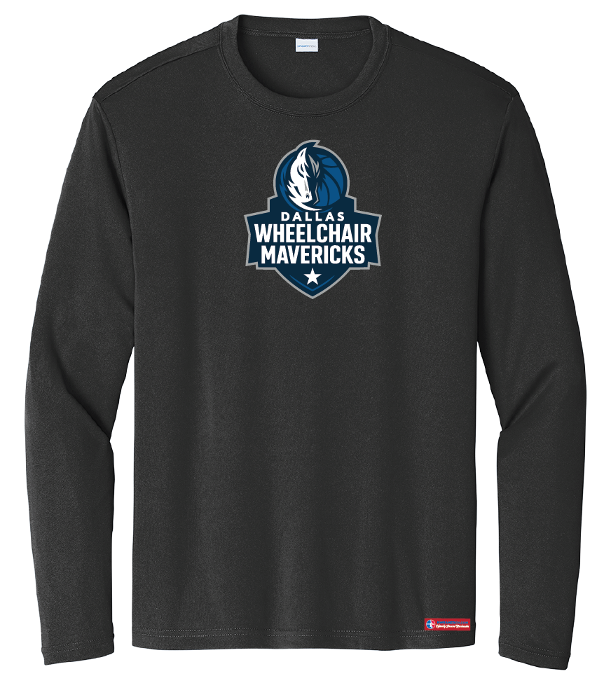 NWBA Officially Licensed - Dallas Wheelchair Mavericks - Youth - L/S T-Shirt - Performance