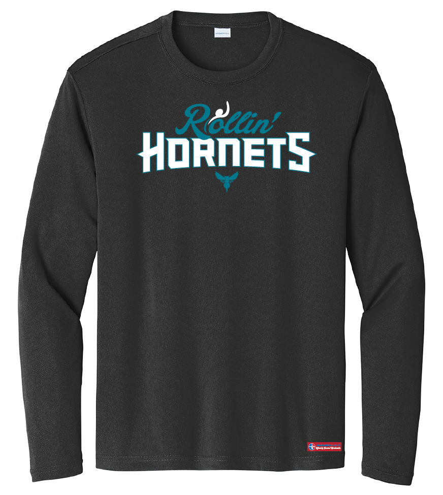 NWBA Officially Licensed - Rollin' Hornets - Men's - L/S T-Shirt - Performance