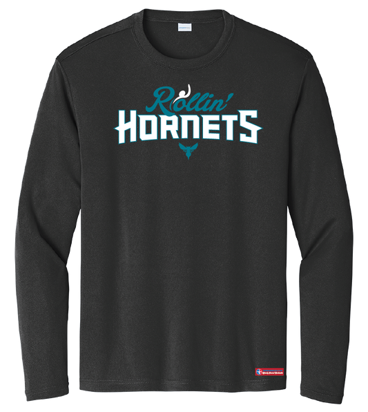 NWBA Officially Licensed - Rollin' Hornets - Men's - L/S T-Shirt - Performance