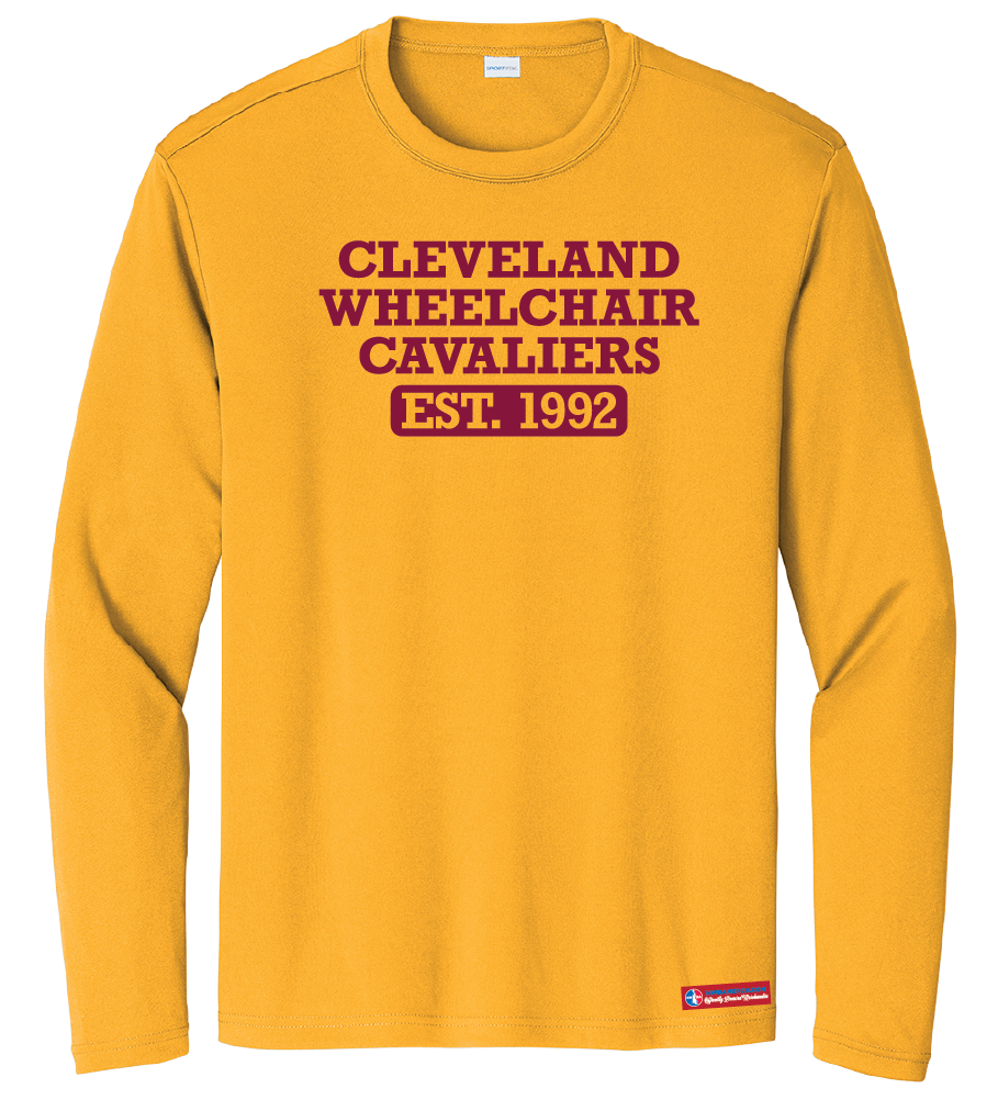 NWBA Officially Licensed - Cleveland Wheelchair Cavaliers - Youth - L/S T-Shirt - Performance