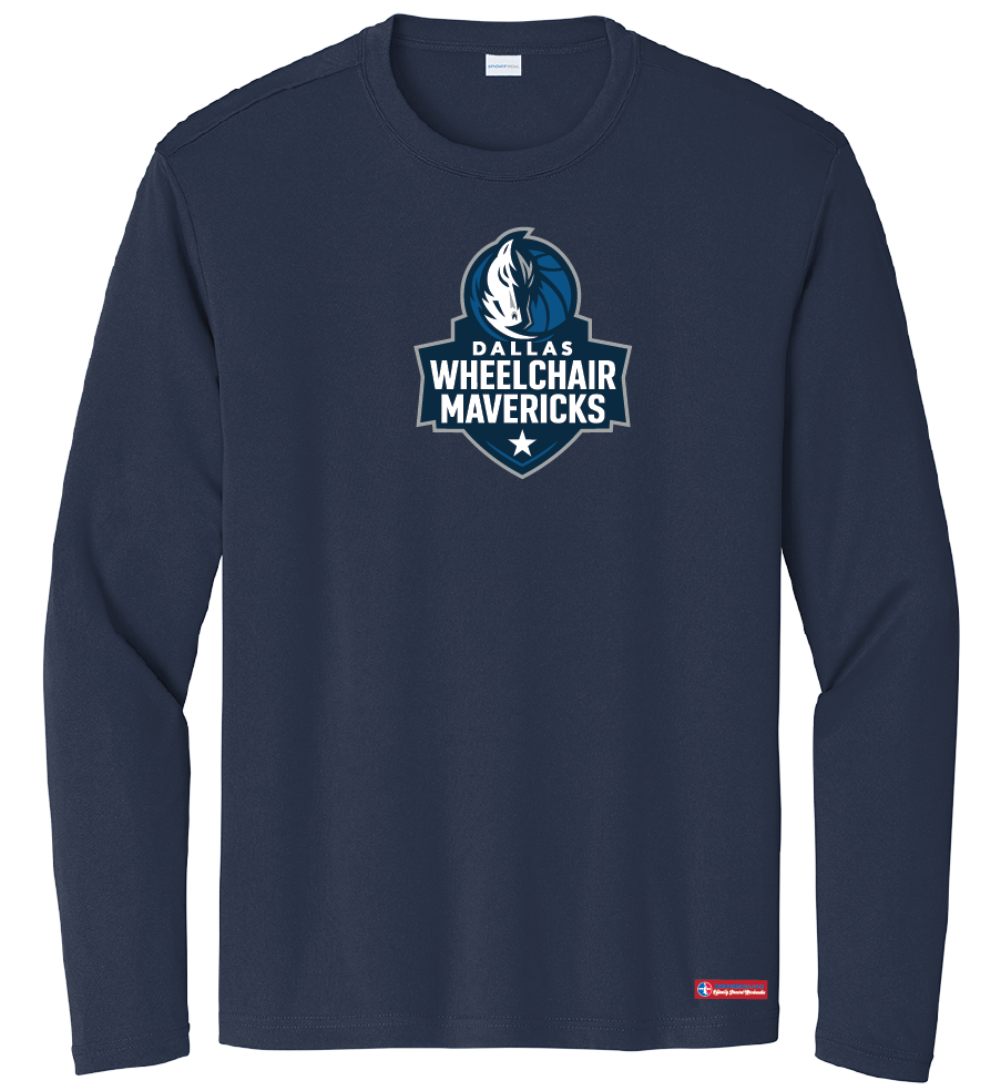 NWBA Officially Licensed - Dallas Wheelchair Mavericks - Youth - L/S T-Shirt - Performance