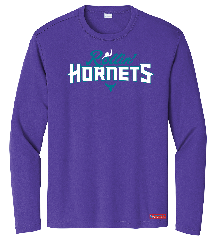 NWBA Officially Licensed - Rollin' Hornets - Men's - L/S T-Shirt - Performance
