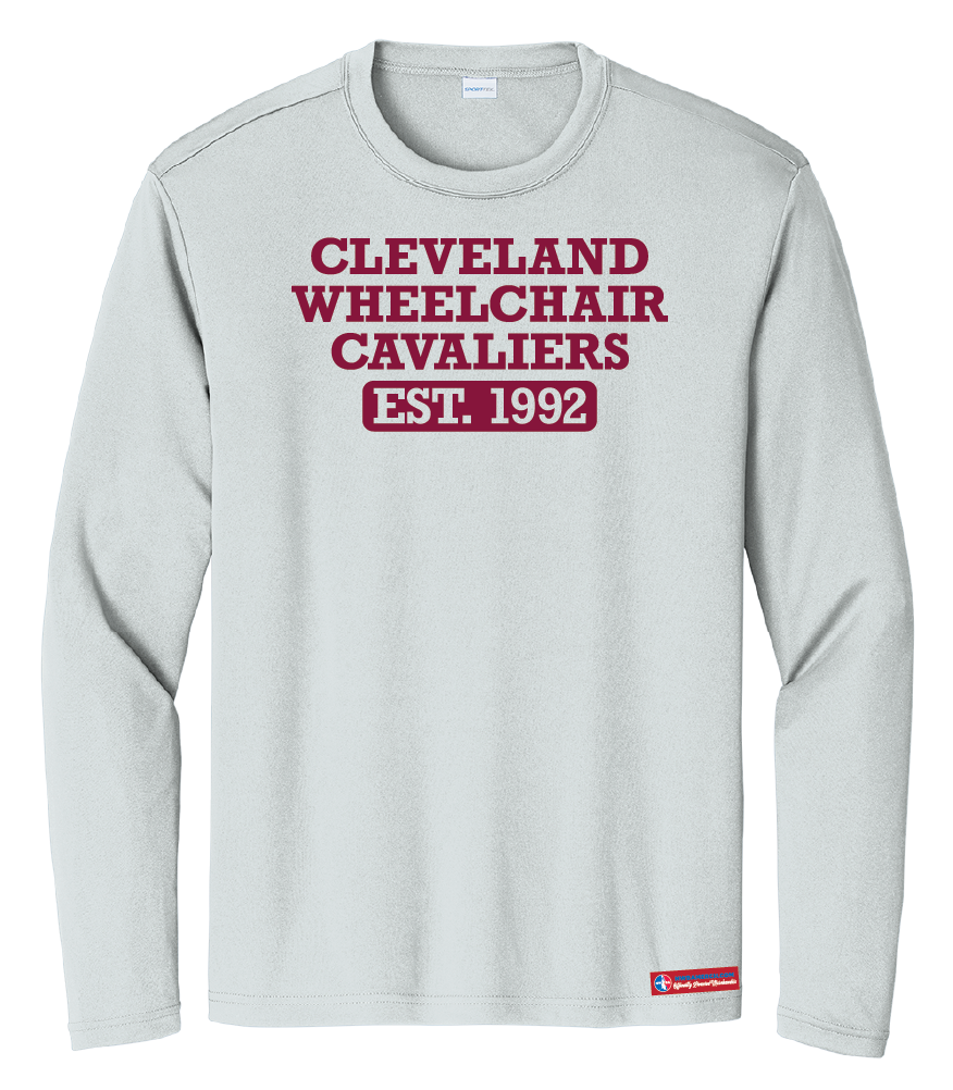 NWBA Officially Licensed - Cleveland Wheelchair Cavaliers - Youth - L/S T-Shirt - Performance