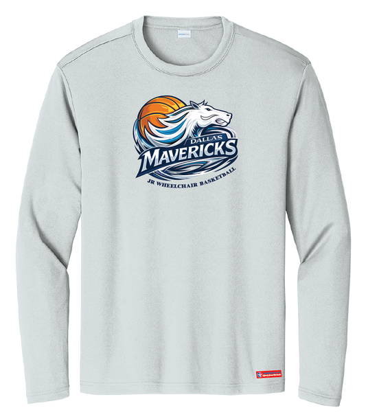 NWBA Officially Licensed - Dallas Jr Wheelchair Mavericks - Men's - L/S T-Shirt - Performance