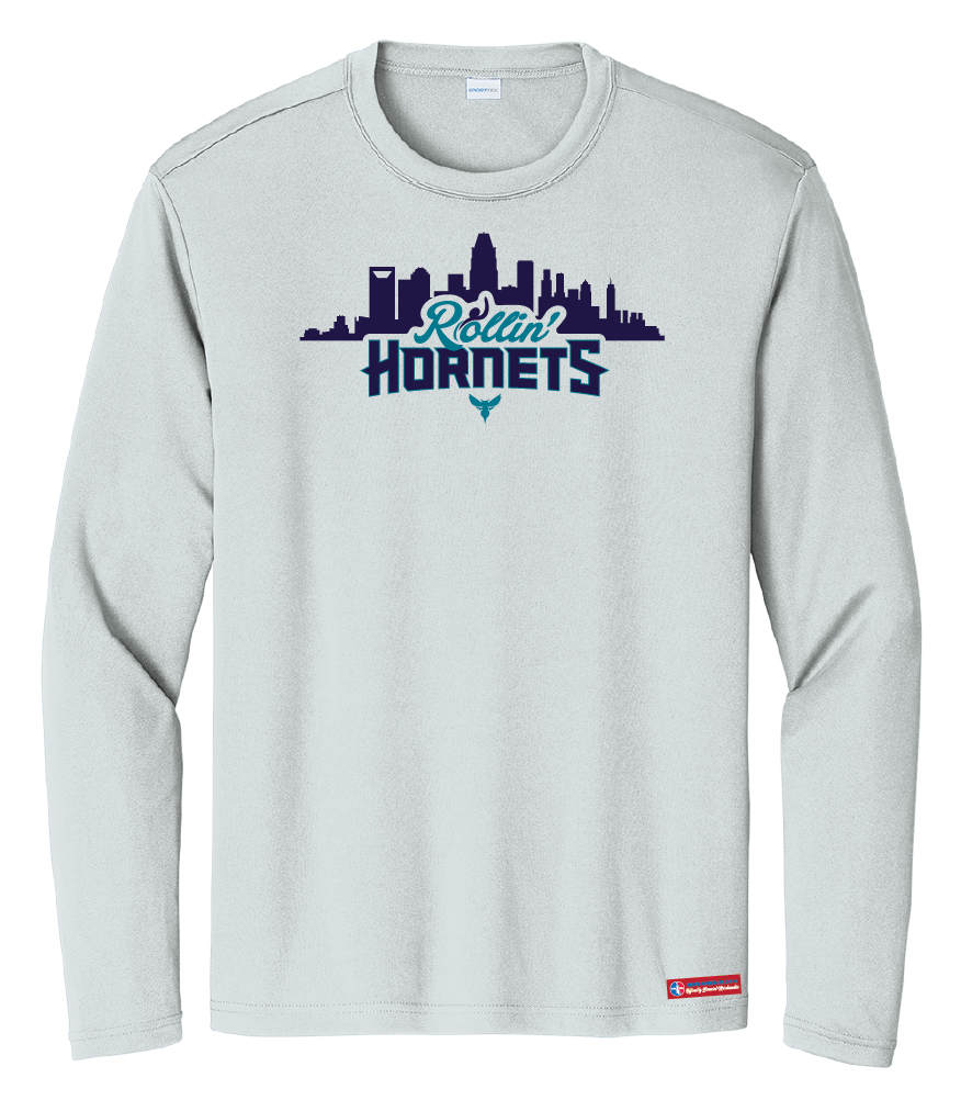 NWBA Officially Licensed - Rollin' Hornets - Men's - L/S T-Shirt - Performance
