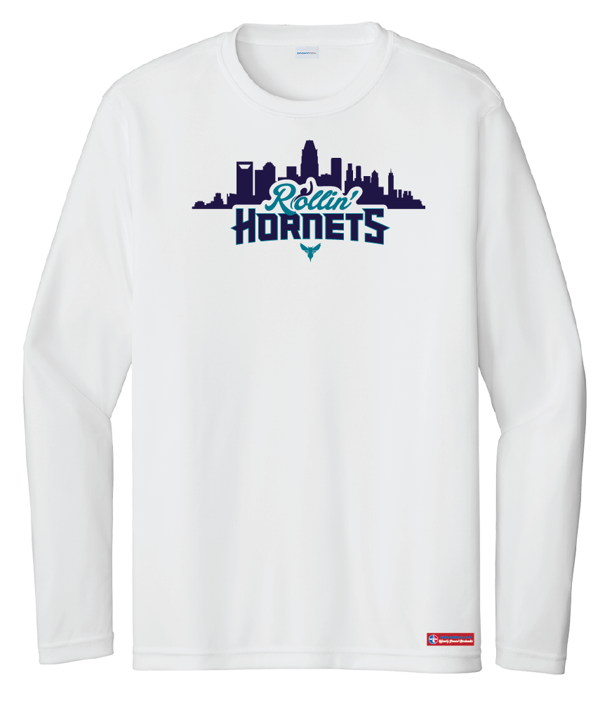 NWBA Officially Licensed - Rollin' Hornets - Men's - L/S T-Shirt - Performance