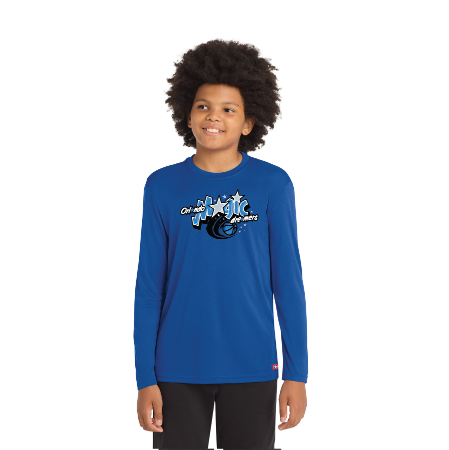 NWBA Officially Licensed - Orlando Magic Dreamers - Youth L/S Performance T-Shirt
