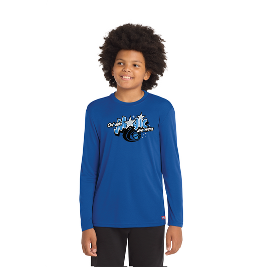 NWBA Officially Licensed - Orlando Magic Dreamers - Youth L/S Performance T-Shirt