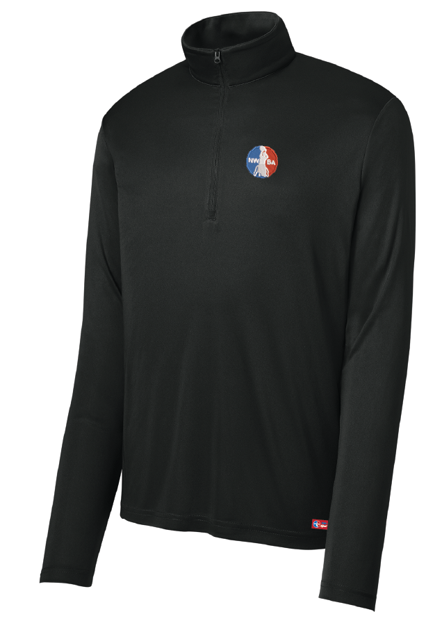 NWBA Officially Licensed - Embroidered Medallion Men's 1/4 Zip