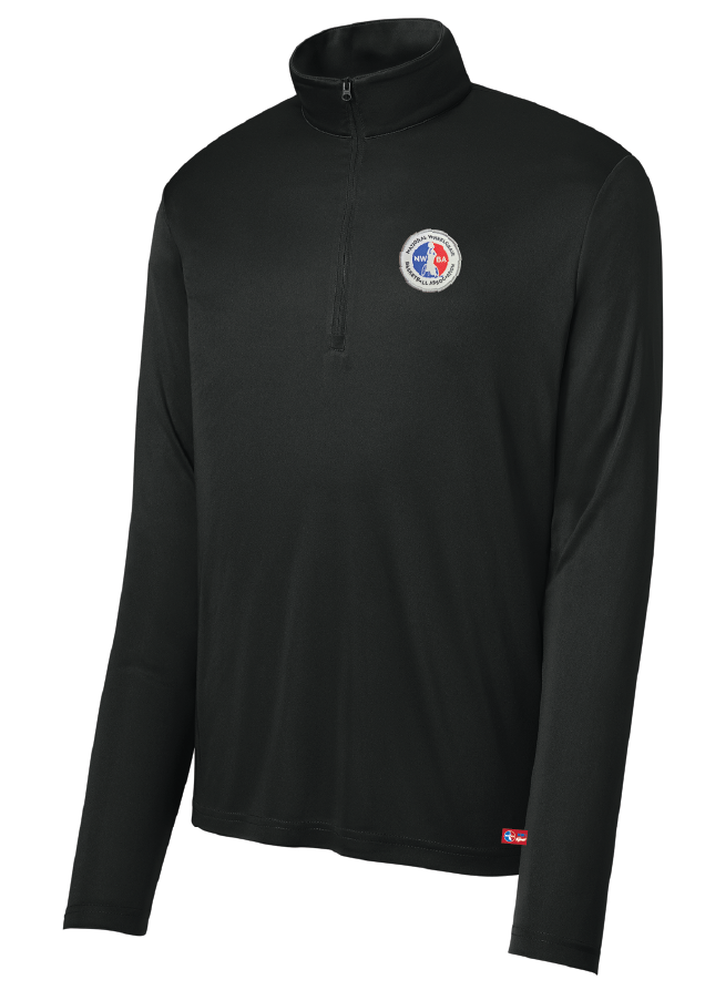 NWBA Officially Licensed - Woven Applique Medallion Men's 1/4 Zip