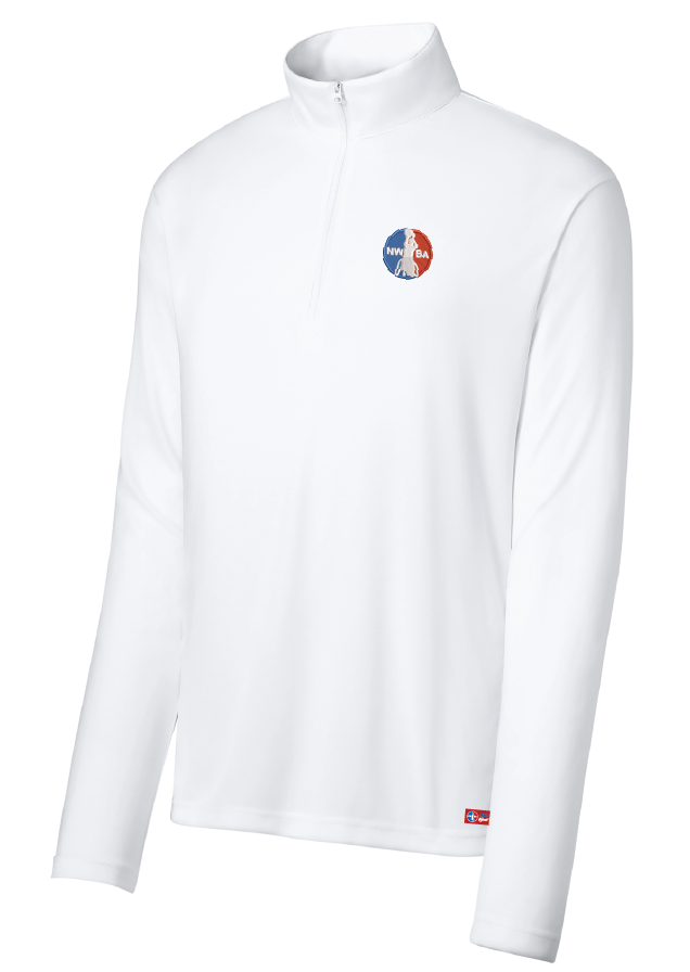 NWBA Officially Licensed - Embroidered Medallion Men's 1/4 Zip