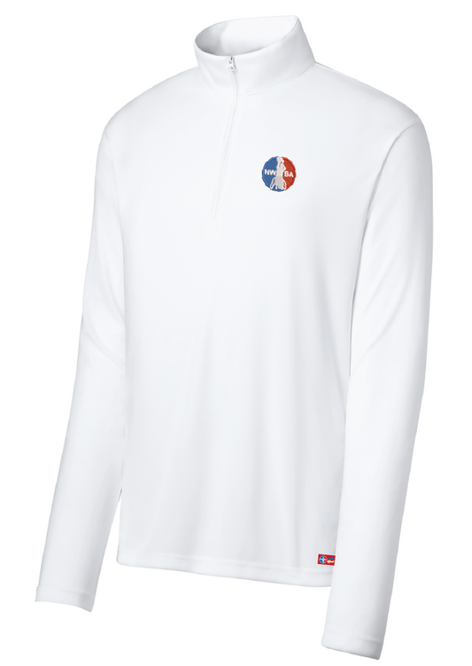 NWBA Officially Licensed - Embroidered Medallion Men's 1/4 Zip