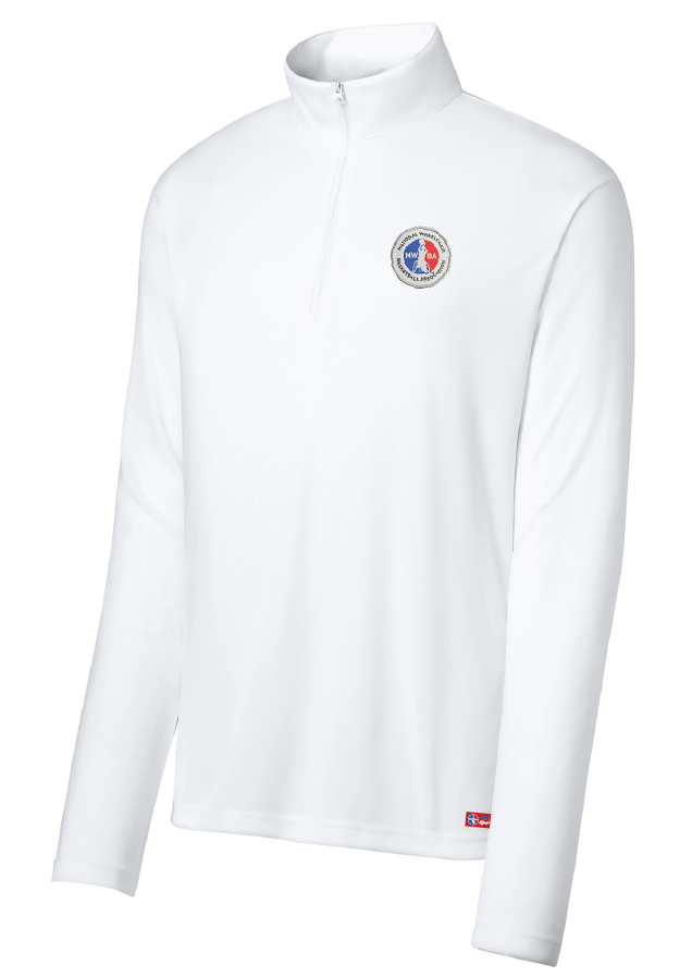 NWBA Officially Licensed - Woven Applique Medallion Men's 1/4 Zip