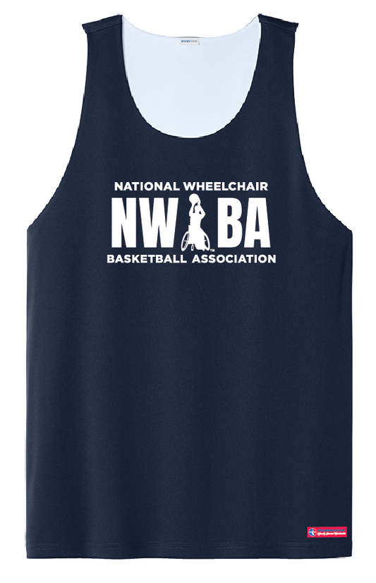 NWBA Officially Licensed - 3 Bars Youth Reversible Practice Jersey