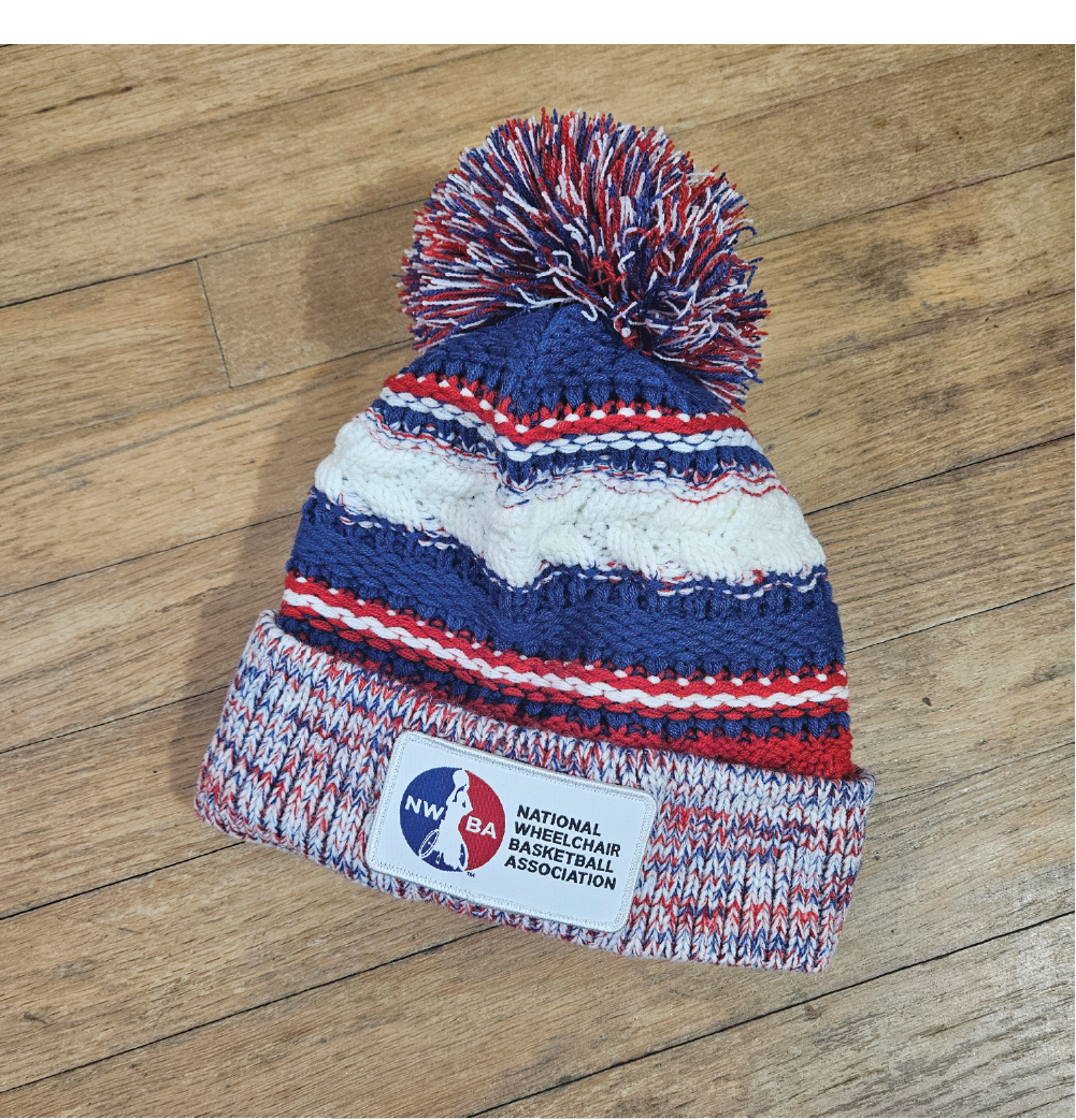 NWBA Officially Licensed:  "Pom Pom Team Beanie"